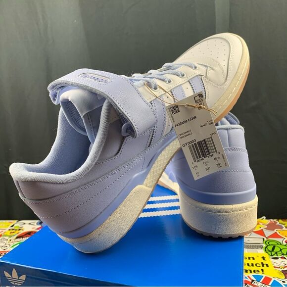 Adidas Forum Low Blue Velcro Size 12 Men's - Picture 11 of 15